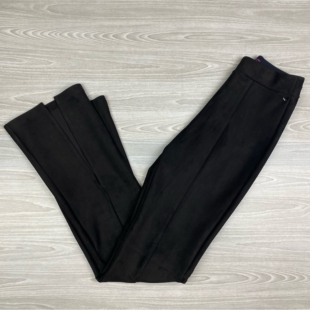 Commando Faux Suede High Waist Front Split Flare Pants Size Small - Picture 10 of 16
